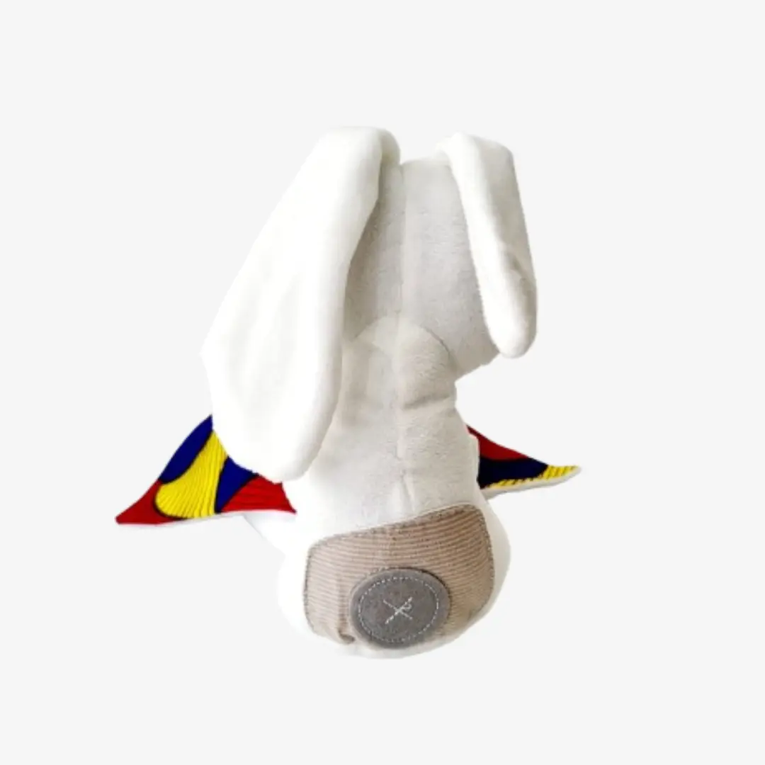 Vue de dos du Bunny Wax AMORIA – doudou lapin en matière douce. Cette peluche pour bébé allie originalité, douceur et authenticité, idéale pour un cadeau de naissance.