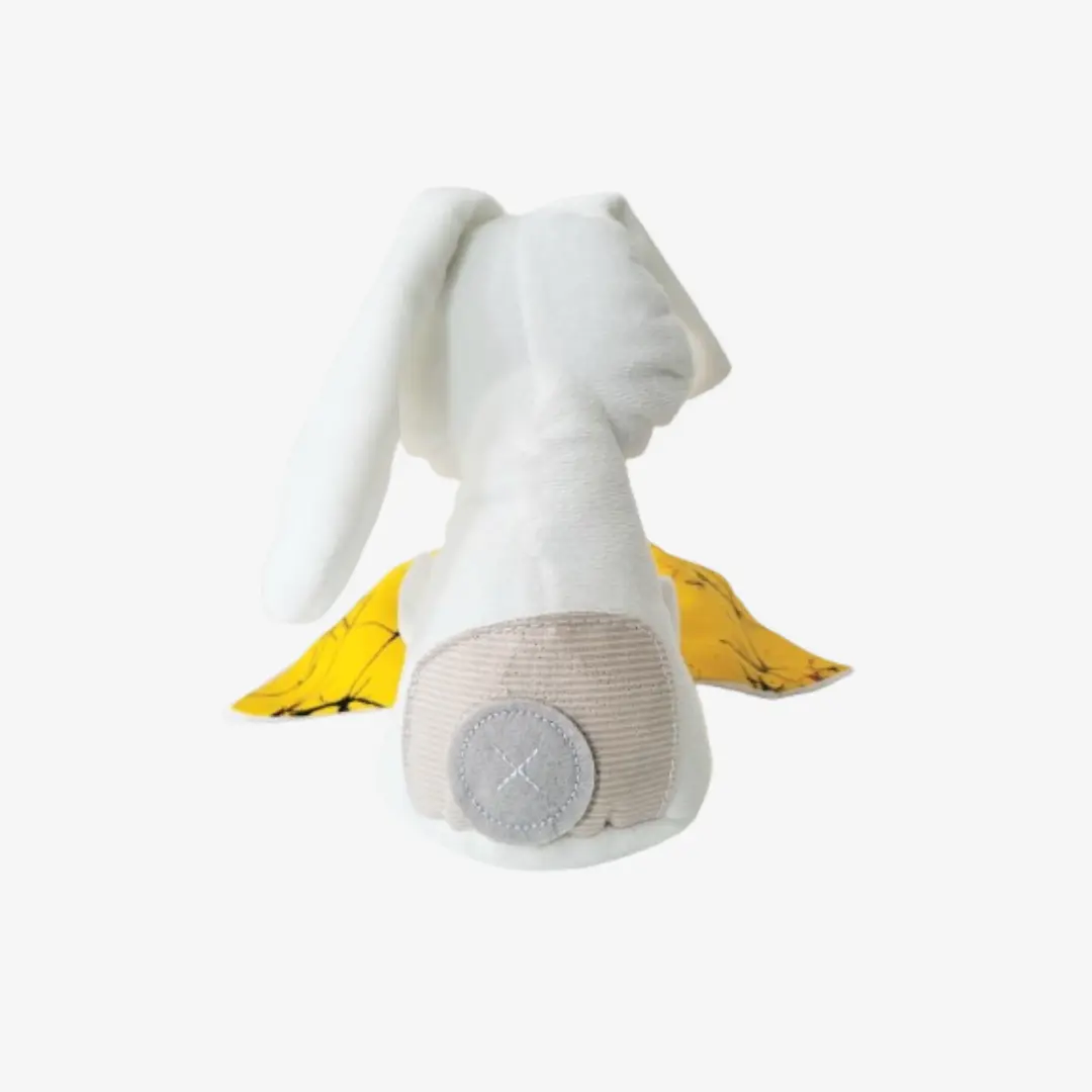 Vue de dos du Bunny Wax MAYELI– doudou lapin en matière douce. Cette peluche pour bébé allie originalité, douceur et authenticité, idéale pour un cadeau de naissance.